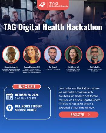 TAG Digital Health Hackathon Flyer